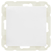 Blindabdeckung,<BR>ohne Zugentlastung,<BR>K55BB,<BR>reinwei