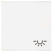 Wippe,<BR>fr Taster mit Symbol,<BR>SERIE AS,<BR>alpinwei glnzend