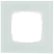 Abdeckrahmen,<BR>KLEIN SI,<BR>Glas mint/wei