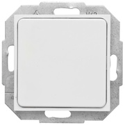 Blindabdeckung,<BR> mit Tragring,<BR>OBJEKT HK 07,<BR>reinwei (RAL 9010)