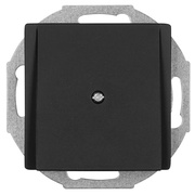 Blindabdeckung,<BR>mit Zugentlastung,<BR>KLEIN K55 BBblack,<BR>schwarz matt<BR>