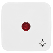 Wippe mit Symbol,<BR>fr Taster,<BR>KLEIN SI,<BR>reinwei