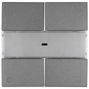 Abdeckung,<BR>4-Tasten-Dimmer,<BR>LOGUS 90,<BR>anthrazit-grau