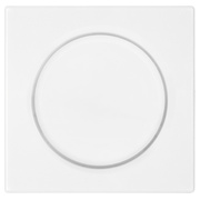 Abdeckung,<BR>fr Dreh- und Druckdimmer,<BR>SERIE A 550,<BR>alpinwei glnzend