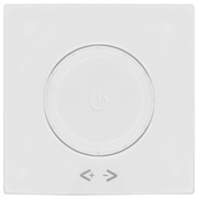 Abdeckung,<BR>fr Dreh- und Druck-Dimmer,<BR>MERIDIAN,<BR>reinwei
