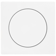 Abdeckung,<BR>fr Drehdimmer,<BR>System M,<BR>polarwei glnzend