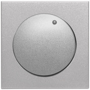 Abdeckung,<BR>fr Dreh- und Druck-Dimmer,<BR>LOGUS 90,<BR>alu-silber