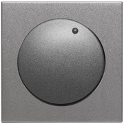 Abdeckung,<BR>fr Dreh- und Druck-Dimmer,<BR>LOGUS 90,<BR>anthrazit-grau