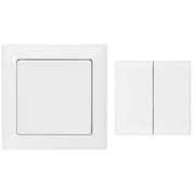 Komplett Funk-Wandsender,<BR>FT55-wg,<BR>1-4 Empfngergruppen steuerbar,<BR>reinwei glnzend