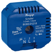 Funk-UP-Empfnger,<BR>FREE CONTROL 3.0,<BR>Schalter,<BR>1-Kanal,<BR>3-Draht, 3.600W