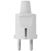 Schutzkontakt-Stecker,<BR>grau