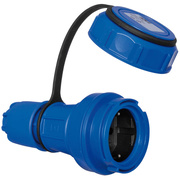 Schutzkontakt-Kupplung,<BR>NAUTILUS,<BR>16A/230V,<BR>blau