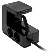 Mbelanbau-Steckdose,<BR>U-Power,<BR>4 Schutzkontakt-Steckdosen,<BR>und 2 USB Buchsen