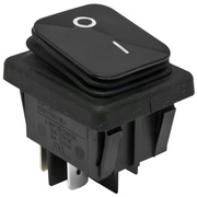 Einbau-Wippschalter, <BR>250V/16(8)A, 2-pol., <BR>T 120
