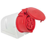 CEE-Wandsteckdose, <BR>5-polig,<BR>400V,<BR>mit Schraubklemmen
