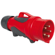 CEE-Stecker,<BR>GRIP-CEE,<BR>5-polig,<BR>400V,<BR>mit Schraubklemmen