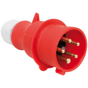 CEE-Stecker,<BR>5-polig,<BR>400V,<BR>mit Schraubklemmen