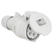 CEE-Kupplung,<BR>SHARK,<BR>5-polig,<BR>400V,<BR>1h, Notstrom,<BR>mit Schraubklemmen