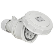 CEE-Kupplung,<BR>SHARK,<BR>5-polig,<BR>400V,<BR>1h, Notstrom,<BR>mit Schraubklemmen