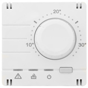 Aufsatz,<BR>fr Raumthermostat-Einsatz,<BR>analog,<BR>MERIDIAN,<BR>reinwei