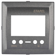 Zentralplatte,<BR>fr Thermostat,<BR>LOGUS 90,<BR>anthrazit-grau