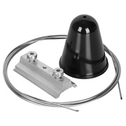 Schienenabhngung,<BR>1-Phasenschienen,<BR>PUNTI,<BR>schwarz