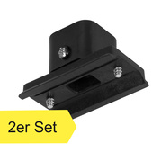 Wand-/Deckenhalterung,<BR>1-Phasenschienen,<BR>PUNTI,<BR>schwarz