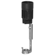 Iso-Fassung E14, <BR>schwarz, mit <BR>verstellbarem Halter,<BR> 2,40 cm
