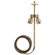 Aptierung, M13,<BR>2 x E27,<BR>Messing poliert