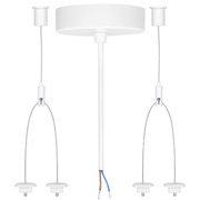 Seilaufh�ngung,<BR>f�r Aufbauleuchte PLANK