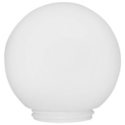 Glaskugel mit Gewinde,<BR>max. 100W, opal