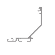 Eck-Profil aus Aluminium, PN19,<BR>fr LED-Strips bis 20 mm,<BR>(max. 29W/m), <BR>B 40,10 mm, H 40,10 mm, L 2000