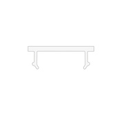 Clip-Profilabdeckung, klar,<BR>fr Alu-Profil Exo-A0_8,<BR>L 2.000