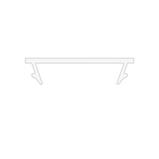 Clip-Profilabdeckung, klar,<BR>f�r Alu-Profile Exo-N1_16/<BR>N2_16/V2_14/T3_16/T3H_16/<BR>