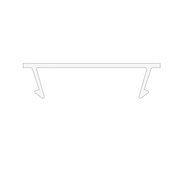 Clip-Profilabdeckung, klar,<BR>fr Alu-Profil<BR>Exo-N3_24/Exo-N4_24,<BR>L 2.000