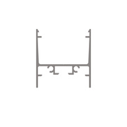 U-Profil aus Aluminium eloxiert,<BR>fr Strips bis B 24 mm,<BR>B 30, H 30, L 2.000