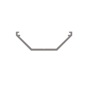 Eck-Profil aus Aluminium eloxiert,<BR>fr Strips bis B 12 mm,<BR>B 28,65, H 9,63, L 2.000