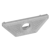 Kunststoffendkappe,<BR>flach,<BR>f�r Alu-Profil Exo-V1_12,<BR>mit �ffnung