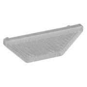 Kunststoffendkappe,<BR>flach,<BR>f�r Alu-Profil Exo-V1_12,<BR>geschlossen