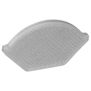 Kunststoffendkappe,<BR>halbrund,<BR>f�r Alu-Profil Exo-V1_12,<BR>geschlossen