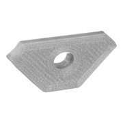 Kunststoffendkappe,<BR>f�r Alu-Profil Exo-V2_14,<BR>mit �ffnung