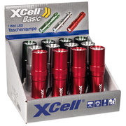 LED-Taschenlampen-Display,<BR>LED/1W, 130 lm,<BR>12 Stck,<BR>farbig sortiert