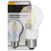 LED-Filament-Lampe, <BR>AGL-Form, klar, <BR>E27