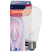 LED-Filament-Lampe,<BR>PHARATHOM RETROFIT, <BR>Edison-Form, klar, <BR>E27/2W, 250 lm