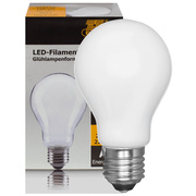 LED-Filament-Lampe, <BR>AGL-Form, matt, <BR>E27/12W (100W), 1.521 lm,<BR>4000K