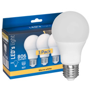 LED-Lampe,<BR>AGL-Form, opal,<BR>E27/8,5W (60W), 806 lm,<BR>2700K