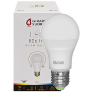 LED-Lampe, AGL-Form,<BR>E27/9W, opal matt, 806 lm,<BR>2700K, L 110,  60