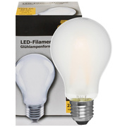 LED-Filament-Lampe, <BR>AGL-Form, matt, <BR>E27/7,5W (75W),<BR>1.055 lm,<BR>2700K