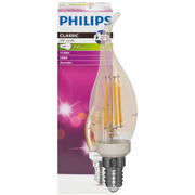 <P>LED-Filament-Lampe,<BR>Kerzen-Form,<BR>E14/5W<BR>Windsto,<BR>gold,<BR></P>