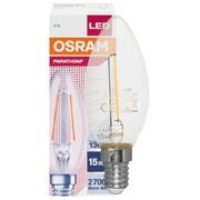 LED-Filament-Lampe,<BR>PHARATHOM RETROFIT,<BR>Kerzen-Form, klar,<BR>E14/1,6W, 136 lm